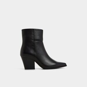 Aldo | 8 | Black Leather Ankle Boots
